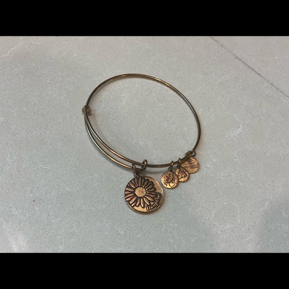 Alex and Ani Daughter Bracelet Bronzed Gold - Picture 2 of 5